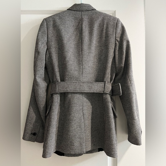 THE KOOPLES NWT Houndstooth Belted Blazer 32 - Picture 2 of 6